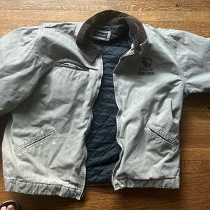 Dunbrooke Gray and Black Bomber Jacket